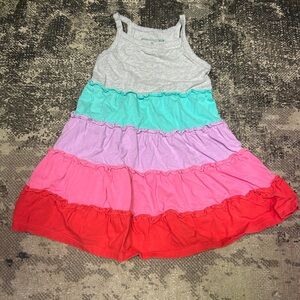 Garnet Hill Kids Cotton Tiered Twirl Dress